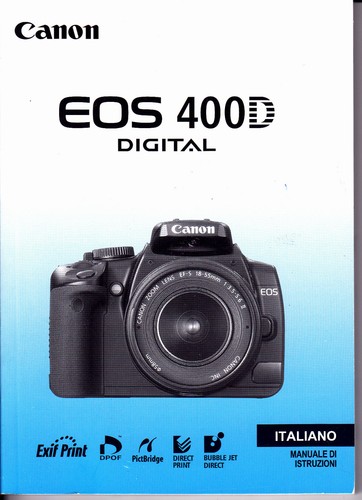 Canon eos 400d manuale - 400d,